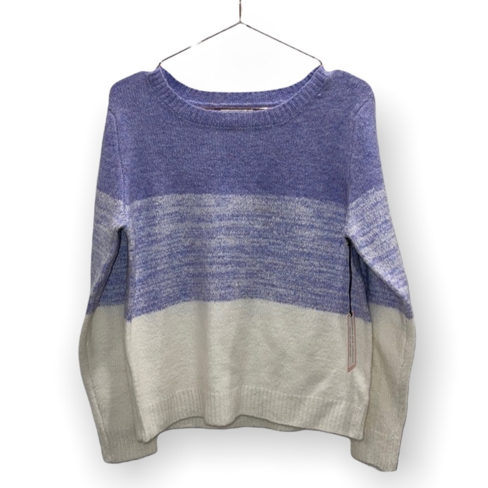 COPY - CUPCAKES & CASHMERE PURPLE AND WHITE sweater.